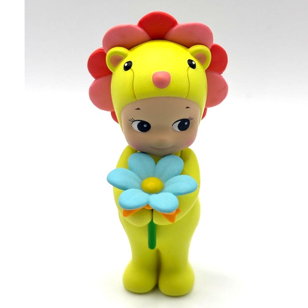 Authentic Sonny Angel Green Rose Lion Mini Figure, Flower Gift Series